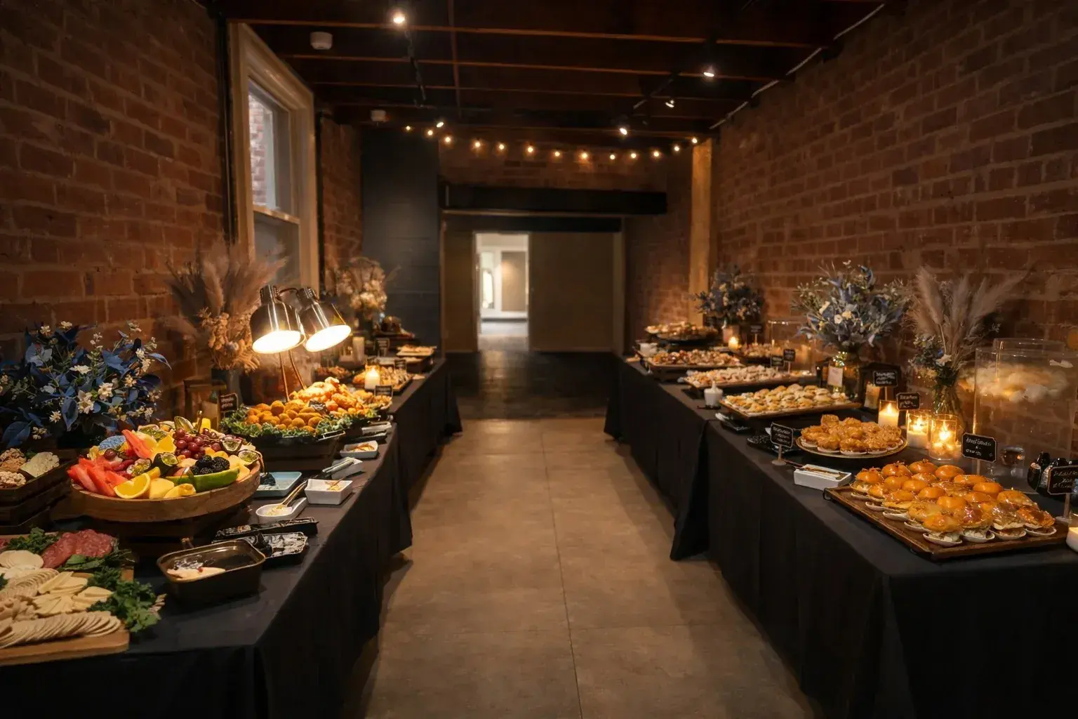 Professional catering service at Assembly Collective event venue