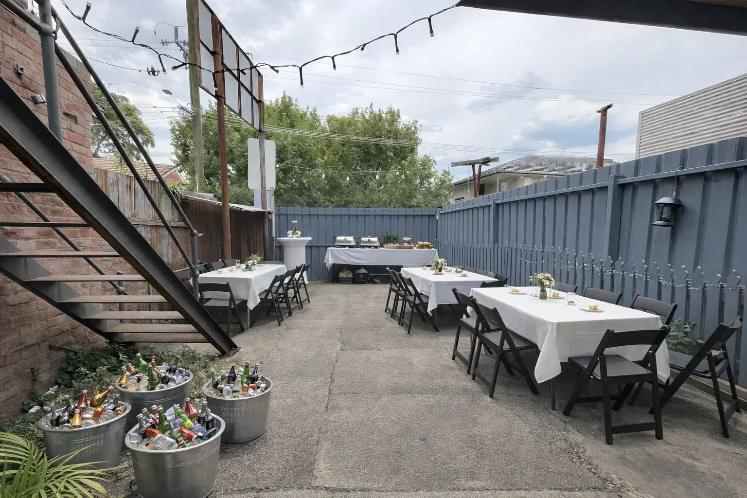 Assembly Collective event venue interior with atmospheric lighting